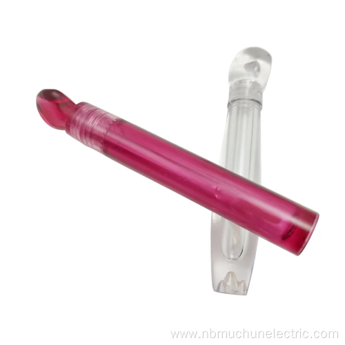 Red Crystal Lip Gloss Tube Plastic